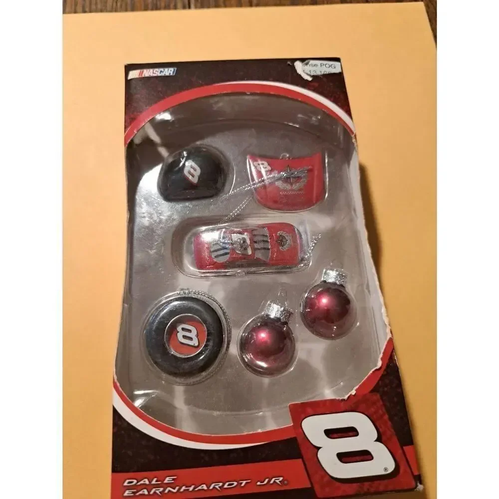 2007 Trevco Dale Earnhardt Jr. #8 NASCAR Mini Ornament Set Christmas Holiday